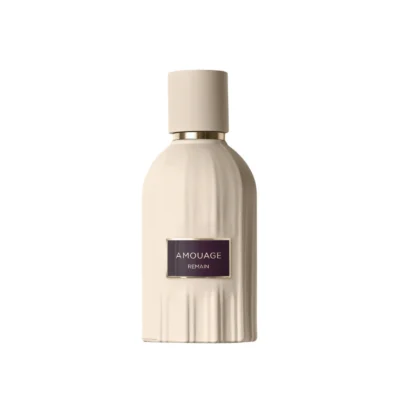Amouage REMAIN – a refined, modern luxury fragrance with luminous woods, soft spice and intimate amber depth.
