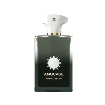 Amouage Purpose 50 is a new fragrance for women and men set to be launched in 2025 under the Exceptional Extrait collection. This spicy aromatic flanker boasts a refreshing opening of bergamot, contrasted by the spicy essence of pimento berry and smoky frankincense. The blend reveals its delicate yet powerful side, showcasing rose, sand vetiver, creamy sandalwood, and papyrus. The whole blend draws its warmth and elegance from a fusion of spicy saffron, opulent suede, mystikal, akigalawood, and vanilla, granting the fiery blend a powerful, sophisticated scent trail.